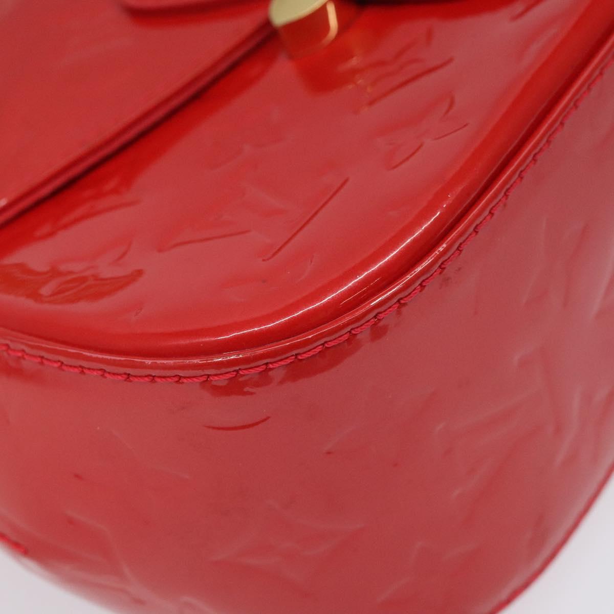 LOUIS VUITTON Vernis Bell Flower GM Bag Rouge Grunadine M91728 LV Auth PP371