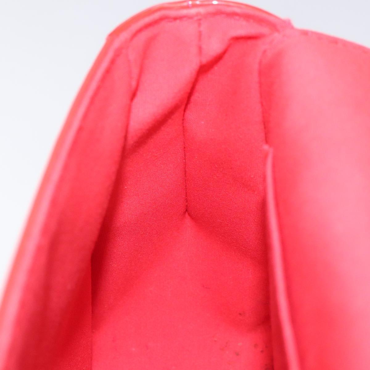 LOUIS VUITTON Vernis Bell Flower GM Bag Rouge Grunadine M91728 LV Auth PP371