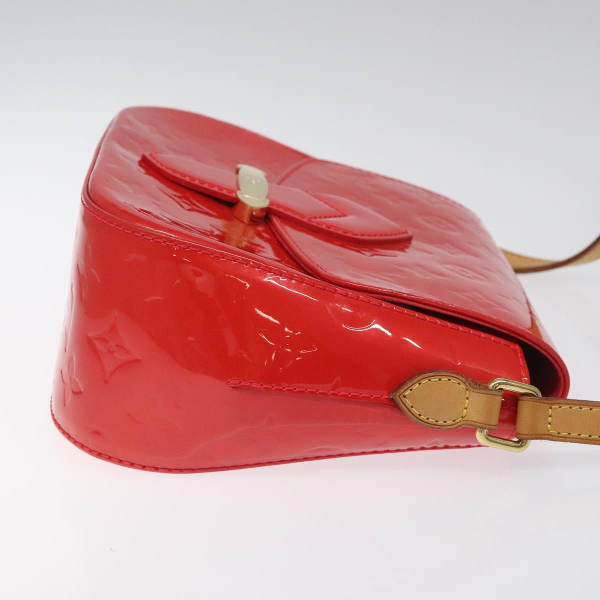 LOUIS VUITTON Vernis Bell Flower GM Bag Rouge Grunadine M91728 LV Auth PP371