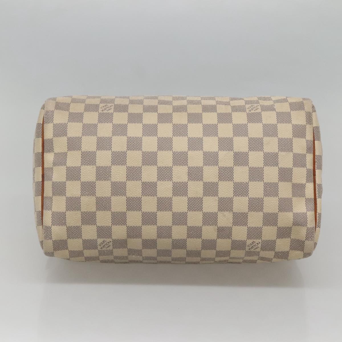 LOUIS VUITTON Damier Azur Speedy 30 Hand Bag N41533 LV Auth PP506