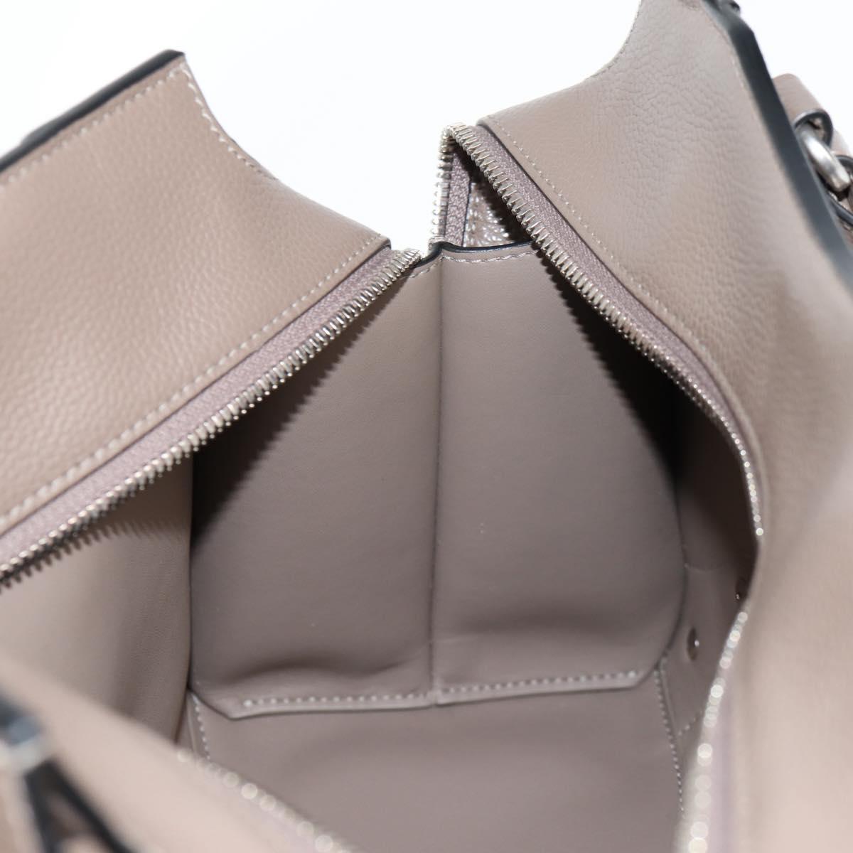 BALENCIAGA Neo Classic City S Bag Leather 2way Brown Silver 638521 Auth PP590M