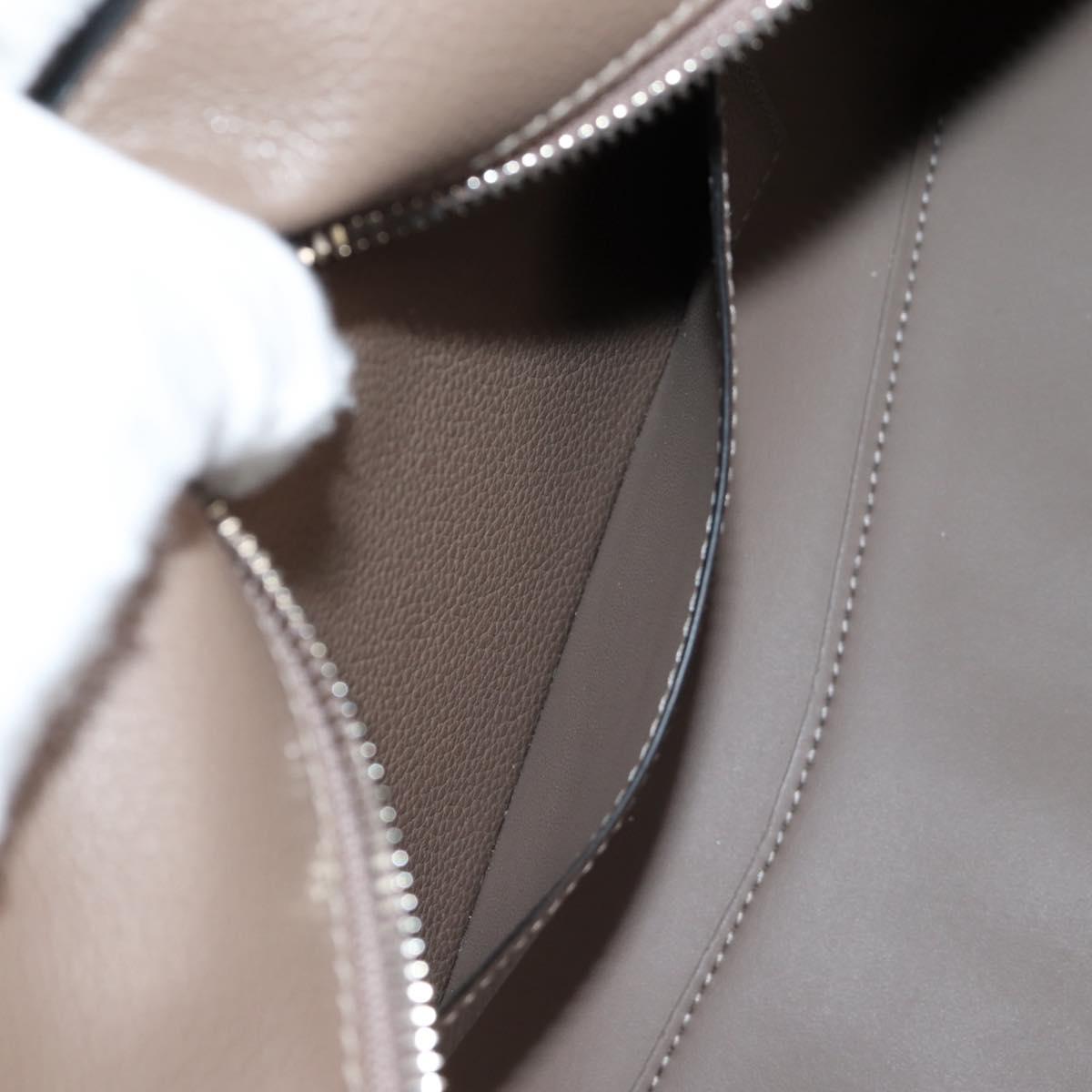 BALENCIAGA Neo Classic City S Bag Leather 2way Brown Silver 638521 Auth PP590M