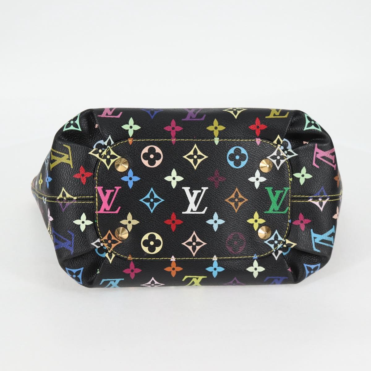 LOUIS VUITTON Monogram Multicolor Annie MM Bag Black M40308 LV Auth PP654V
