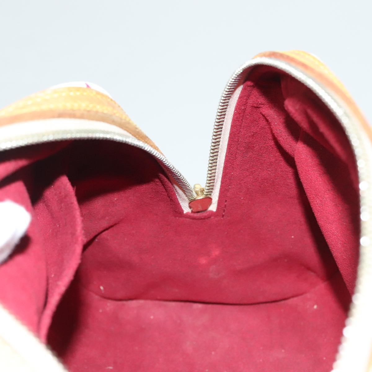 LOUIS VUITTON Monogram Multicolor Priscilla Hand Bag White M40096 LV Auth PP656