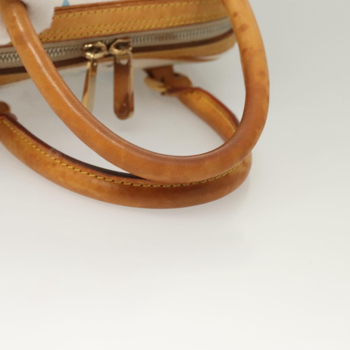 LOUIS VUITTON Monogram Multicolor Priscilla Hand Bag White M40096 LV Auth PP656