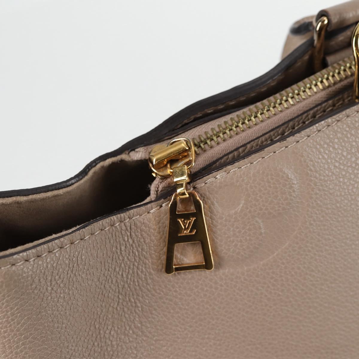 LOUIS VUITTON Monogram Empreinte Grand Palais MM Bag Beige M45833 LV Auth PP672M