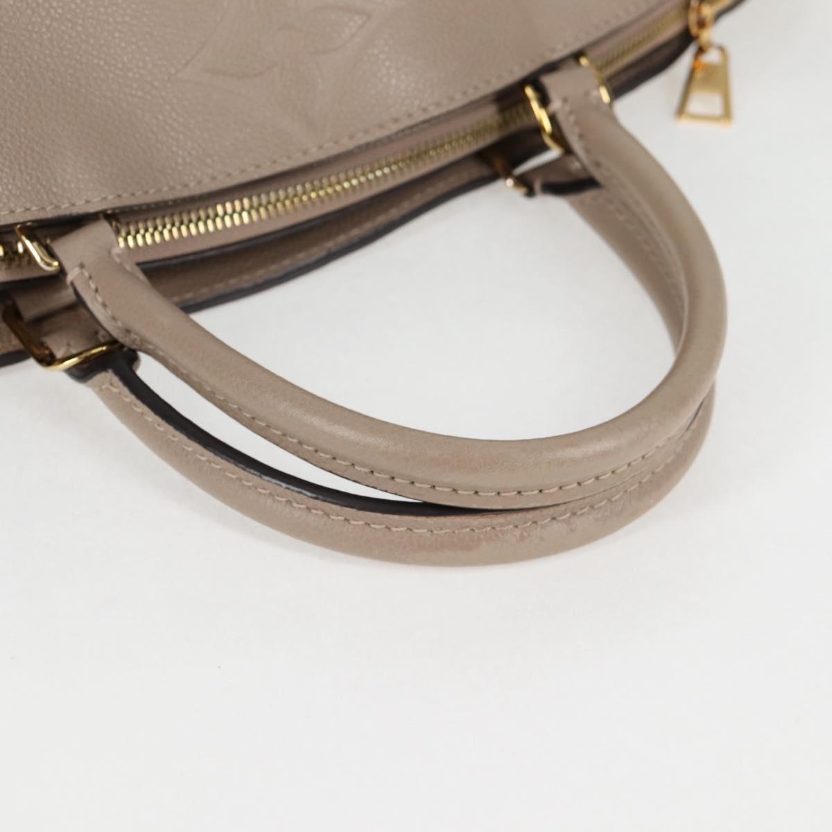 LOUIS VUITTON Monogram Empreinte Grand Palais MM Bag Beige M45833 LV Auth PP672M