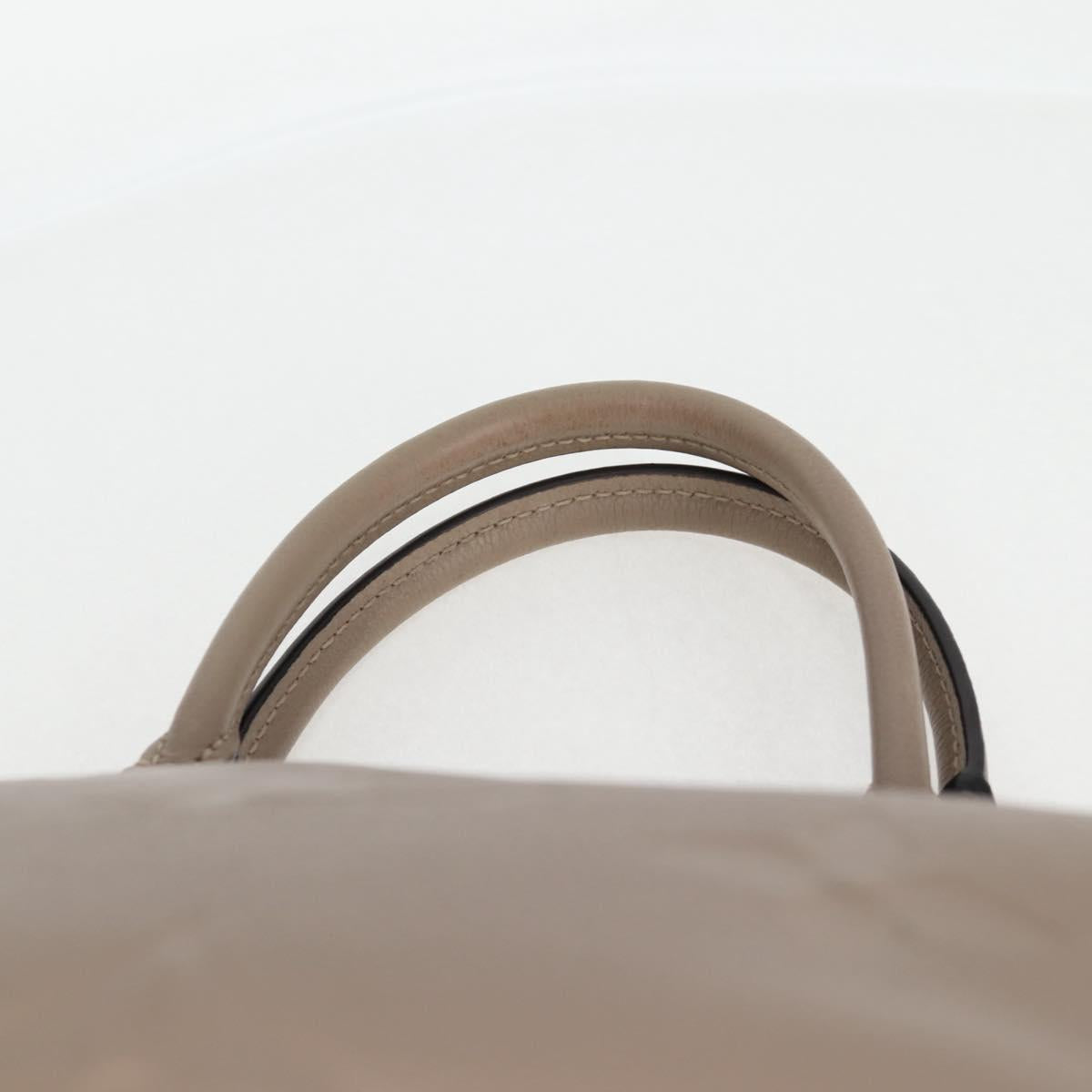LOUIS VUITTON Monogram Empreinte Grand Palais MM Bag Beige M45833 LV Auth PP672M