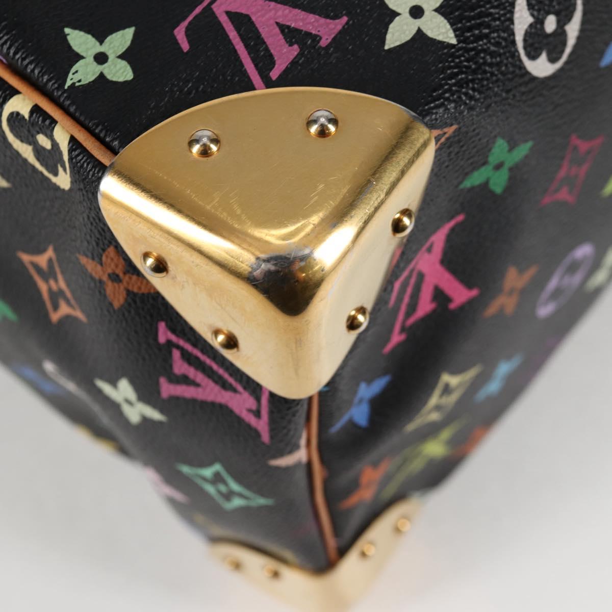 LOUIS VUITTON Monogram Multicolor Speedy 30 Hand Bag Black M92642 LV Auth PP678V