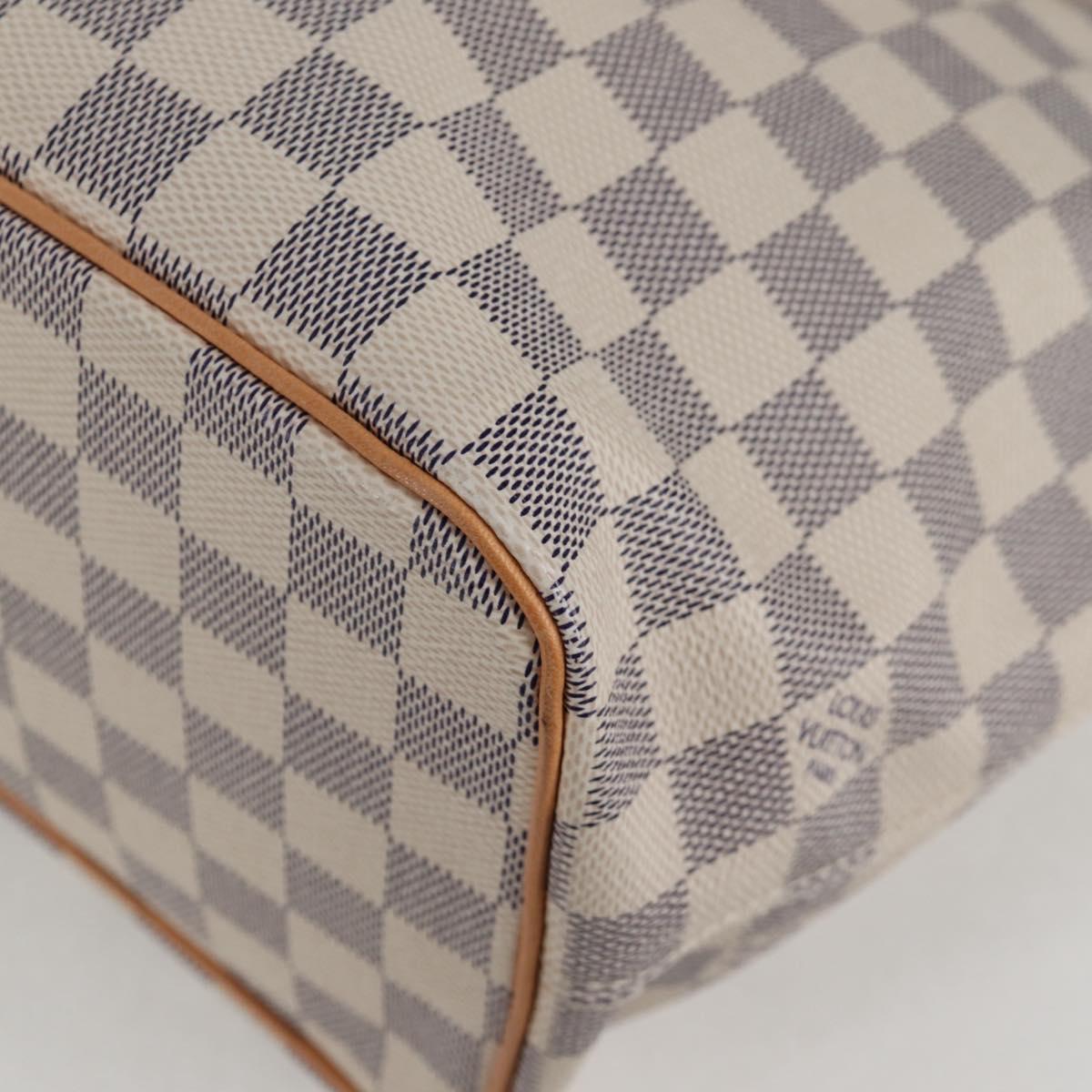 LOUIS VUITTON Damier Azur Saleya PM Tote Bag N51186 LV Auth PP684V