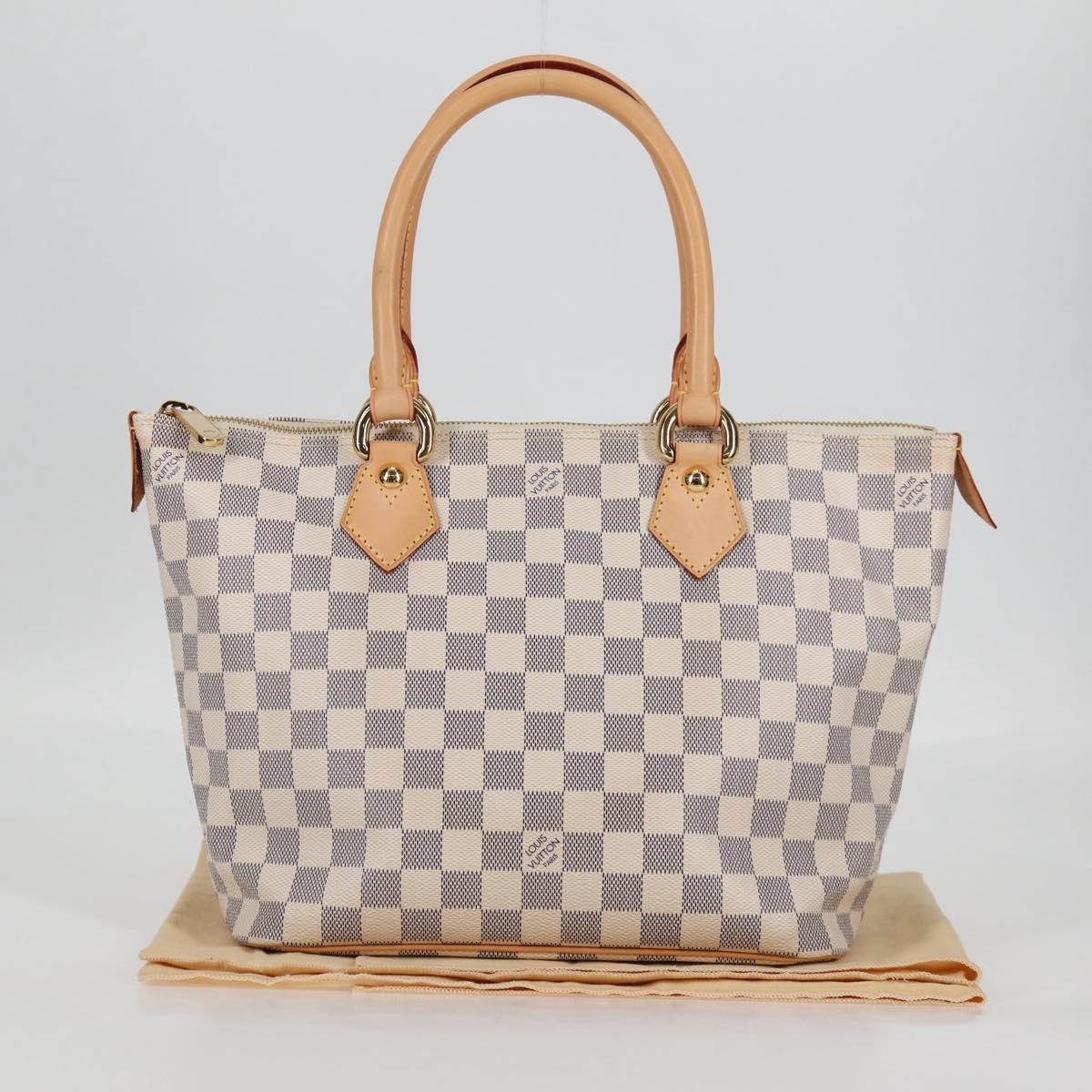 LOUIS VUITTON Damier Azur Saleya PM Tote Bag N51186 LV Auth PP684V