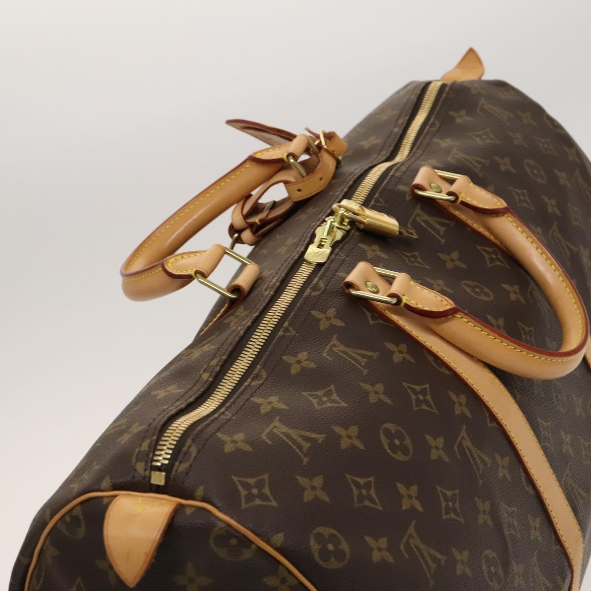 LOUIS VUITTON Monogram Keepall 50 Boston Bag M41426 LV Auth PP687