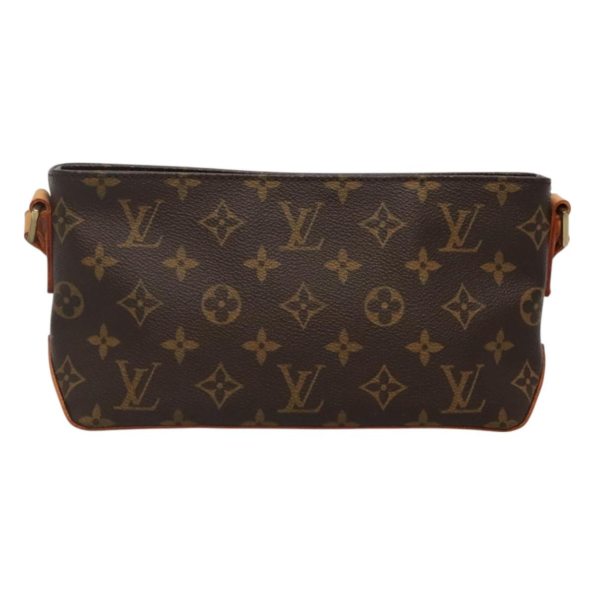 LOUIS VUITTON Monogram Trotteur Shoulder Bag M51240 LV Auth PP688