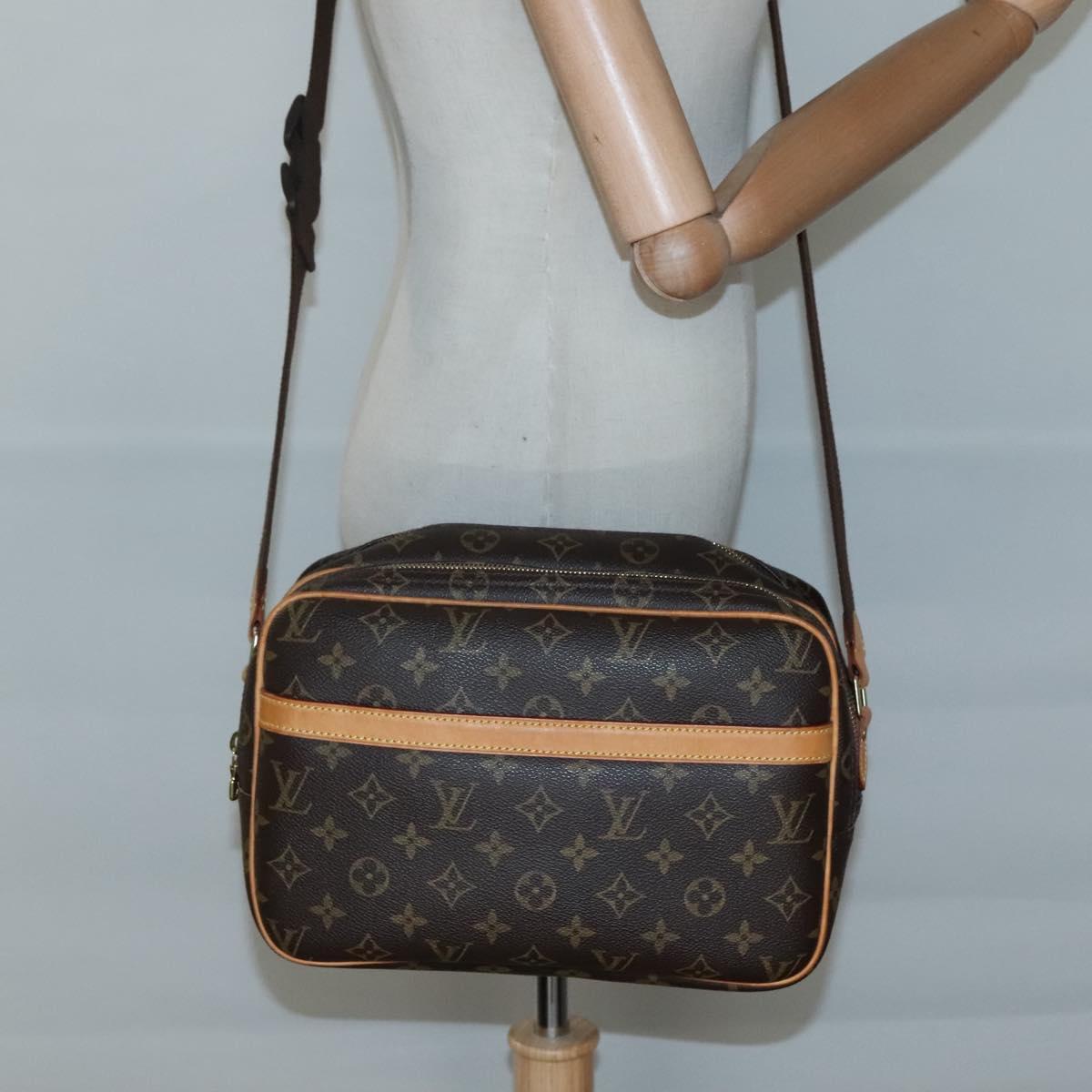 LOUIS VUITTON Monogram Reporter PM Shoulder Bag M45254 LV Auth PP693