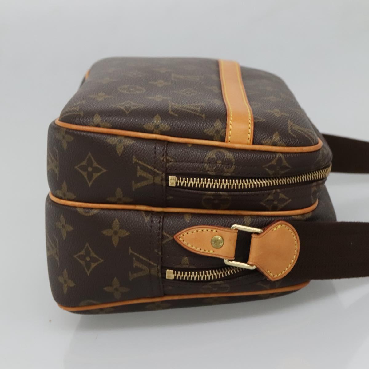 LOUIS VUITTON Monogram Reporter PM Shoulder Bag M45254 LV Auth PP693