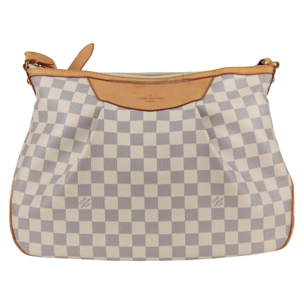 LOUIS VUITTON Damier Azur Siracusa MM Shoulder Bag N41112 LV Auth PP706V