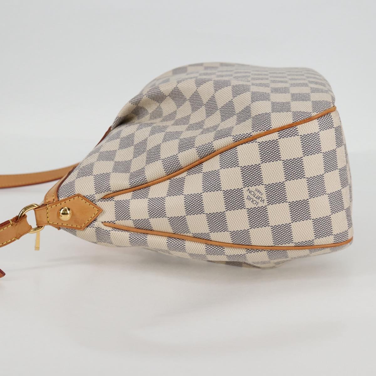 LOUIS VUITTON Damier Azur Siracusa MM Shoulder Bag N41112 LV Auth PP706V