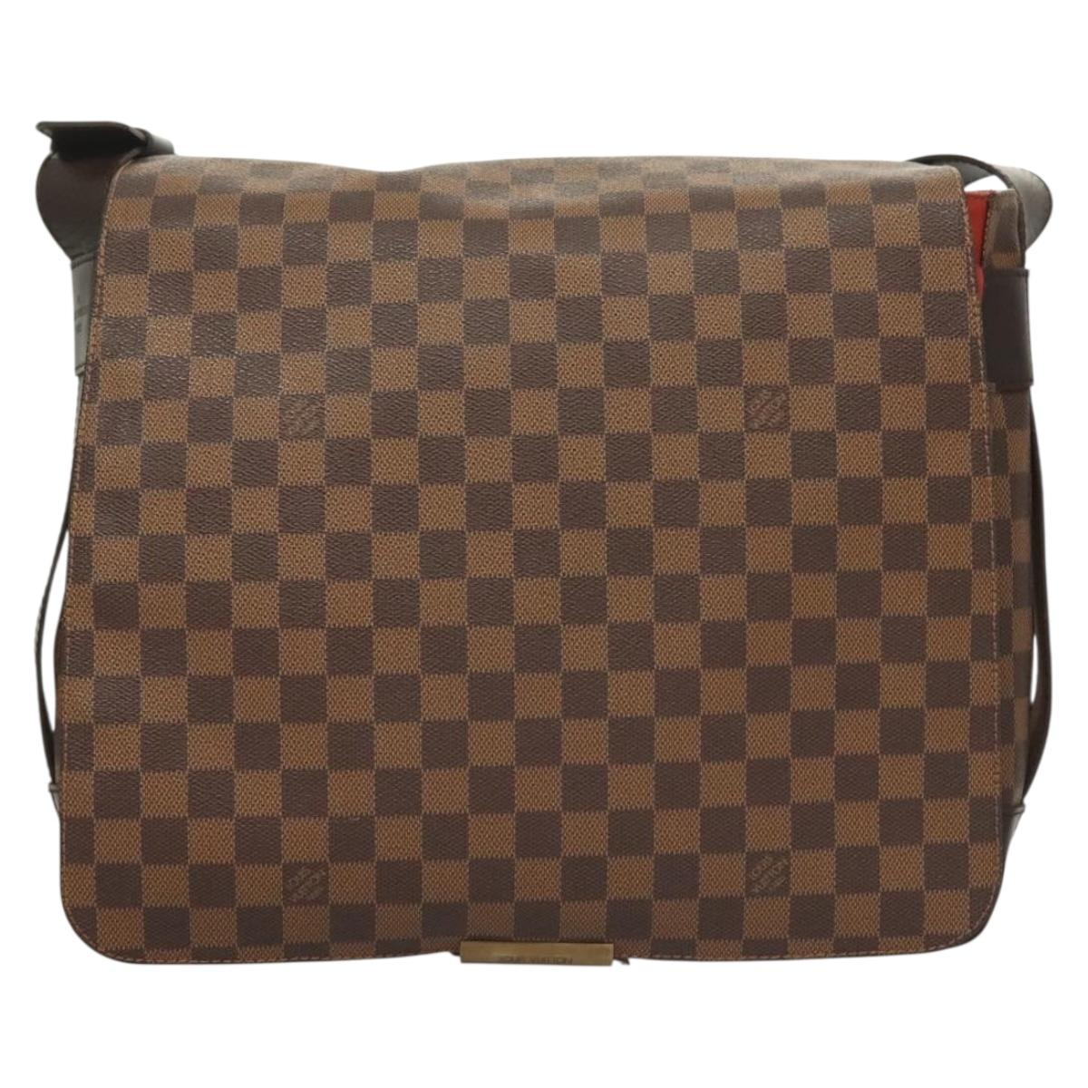 LOUIS VUITTON Damier Ebene Bastille Shoulder Bag N45258 LV Auth PP709