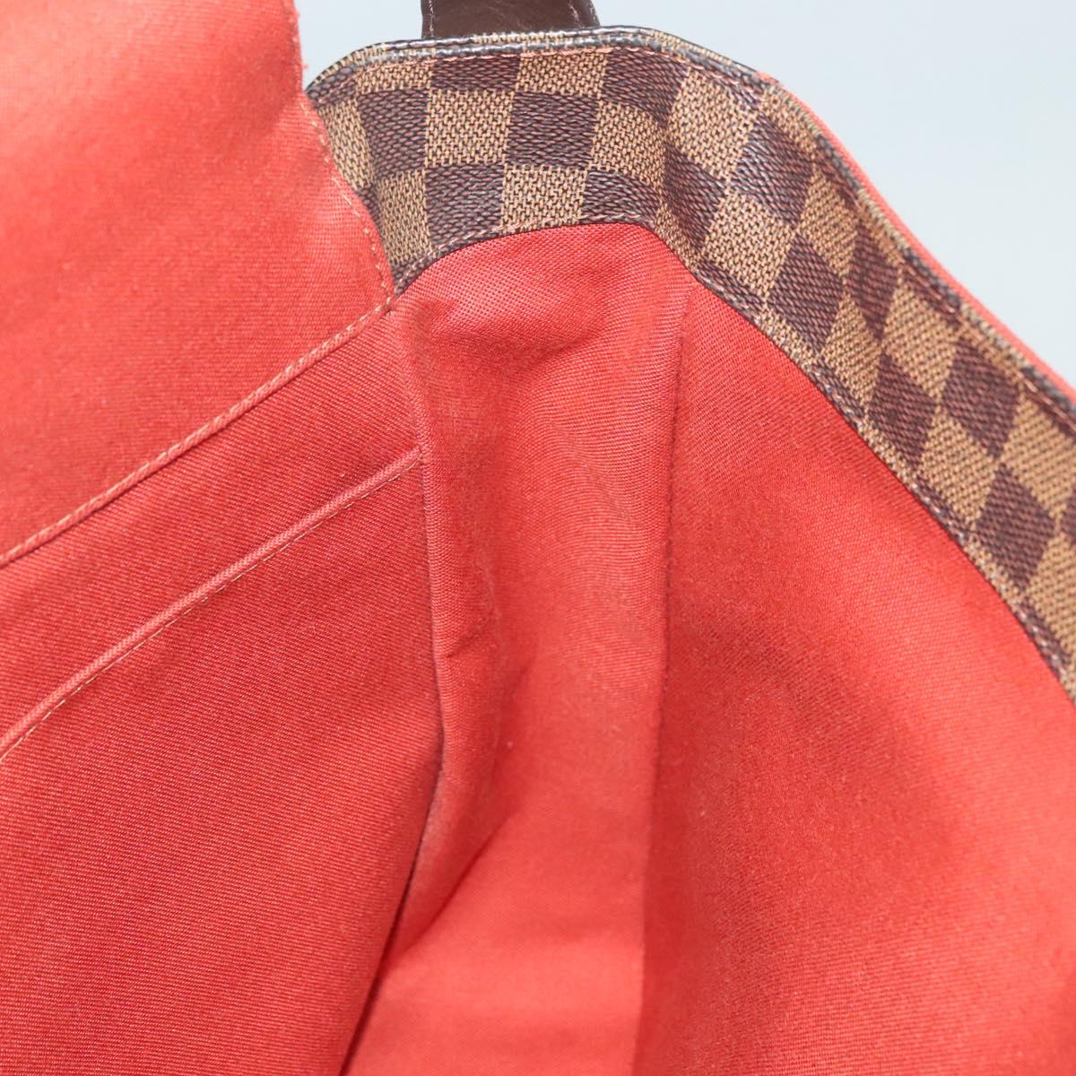 LOUIS VUITTON Damier Ebene Bastille Shoulder Bag N45258 LV Auth PP709