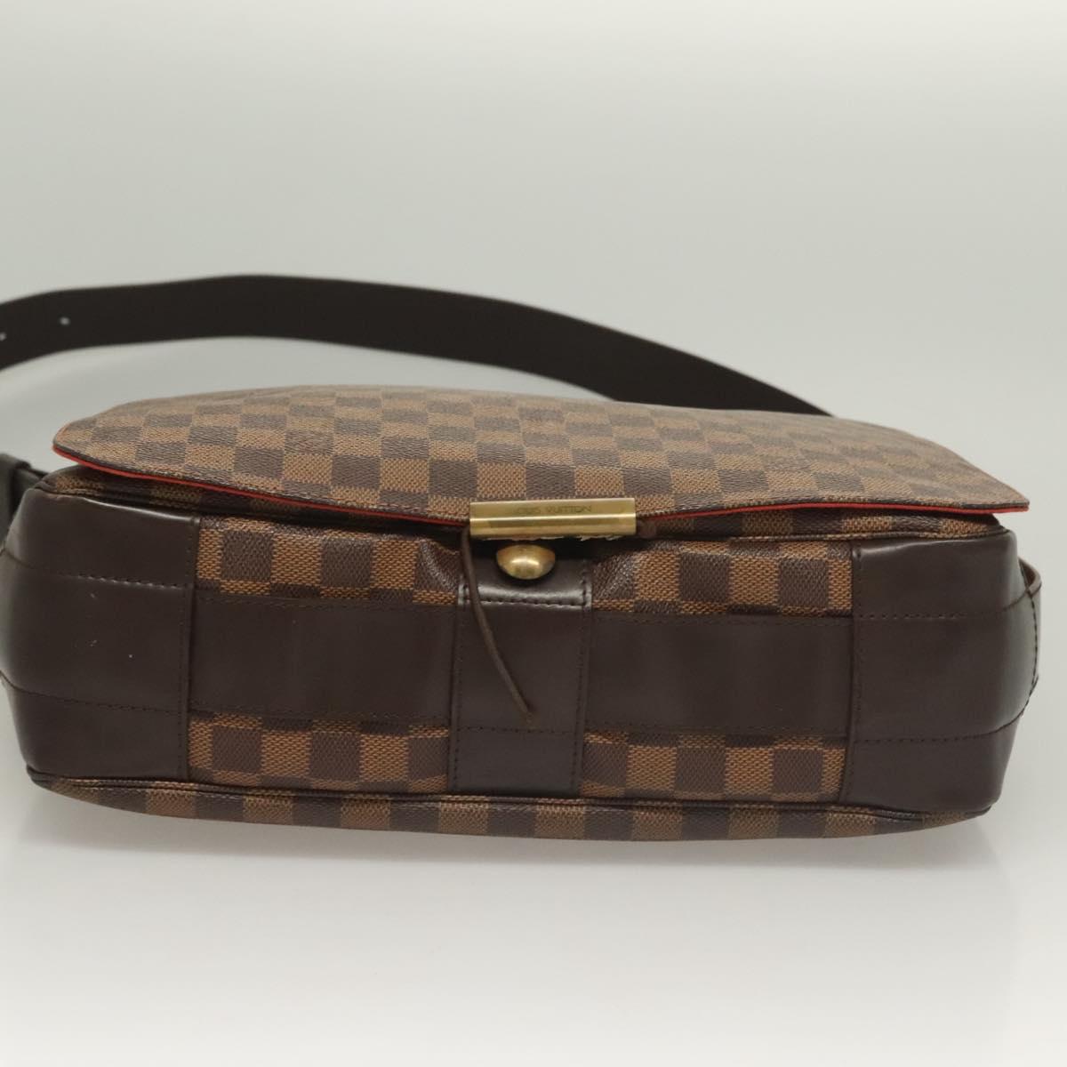 LOUIS VUITTON Damier Ebene Bastille Shoulder Bag N45258 LV Auth PP709