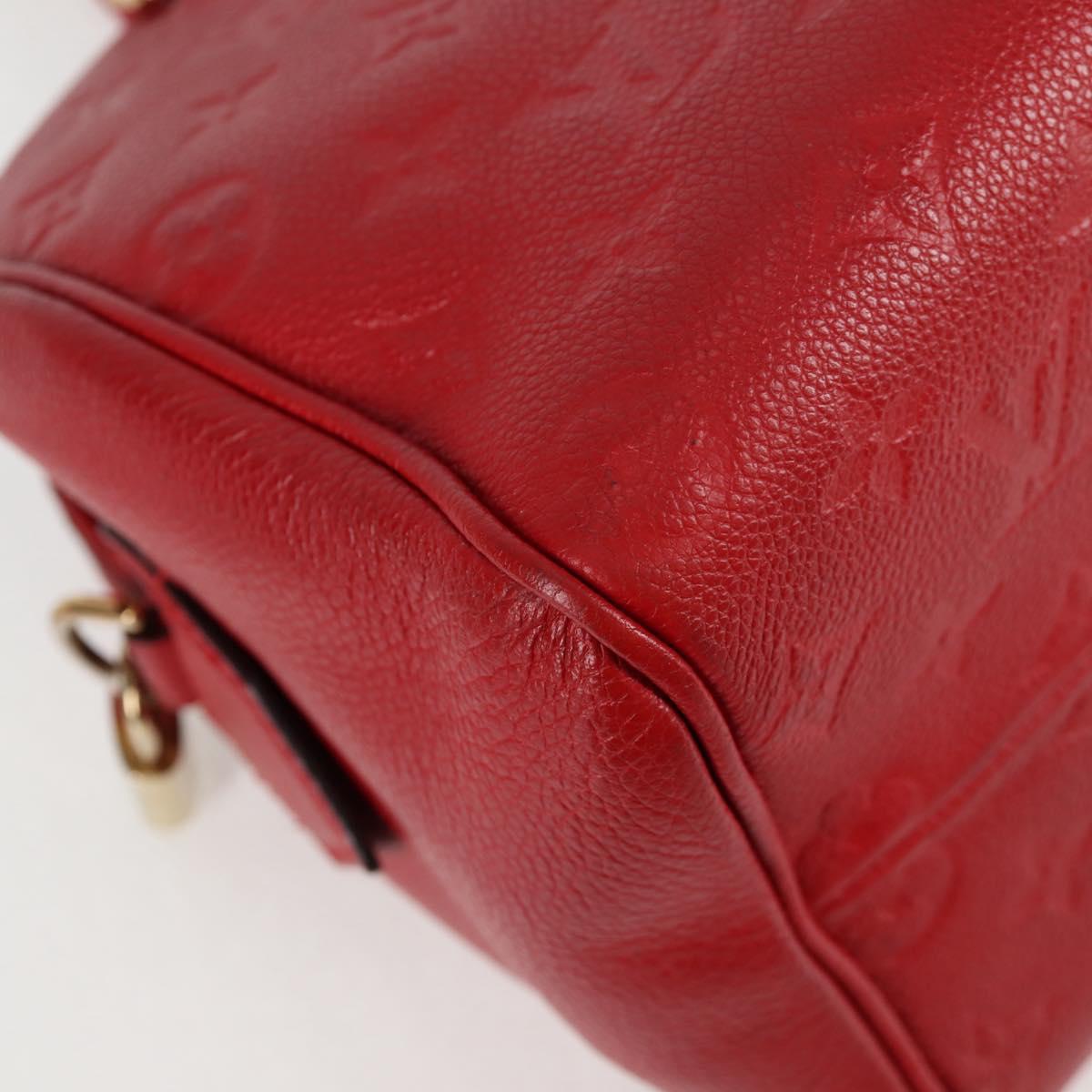 LOUIS VUITTON Empreinte Speedy Bandouliere 25NM Bag Red Slys M42399 Auth PP711M