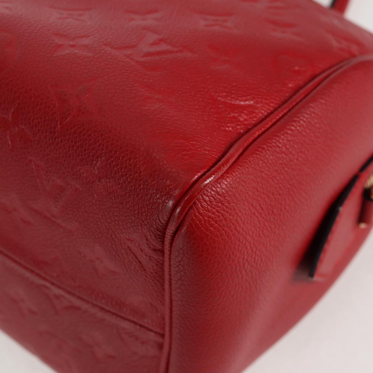 LOUIS VUITTON Empreinte Speedy Bandouliere 25NM Bag Red Slys M42399 Auth PP711M