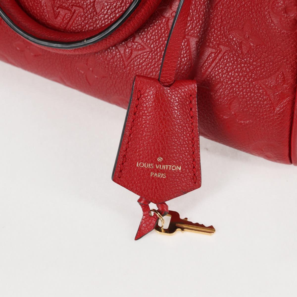 LOUIS VUITTON Empreinte Speedy Bandouliere 25NM Bag Red Slys M42399 Auth PP711M