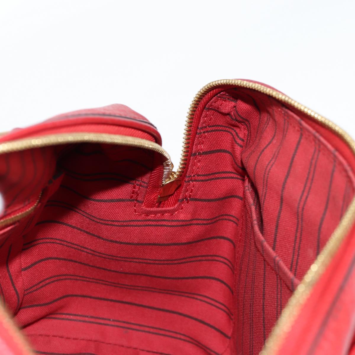 LOUIS VUITTON Empreinte Speedy Bandouliere 25NM Bag Red Slys M42399 Auth PP711M