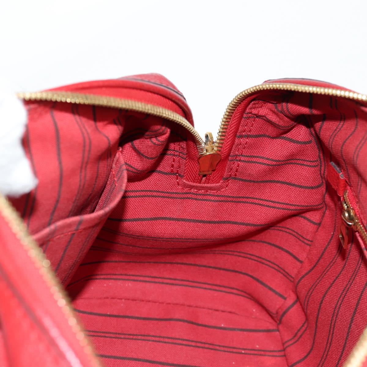 LOUIS VUITTON Empreinte Speedy Bandouliere 25NM Bag Red Slys M42399 Auth PP711M