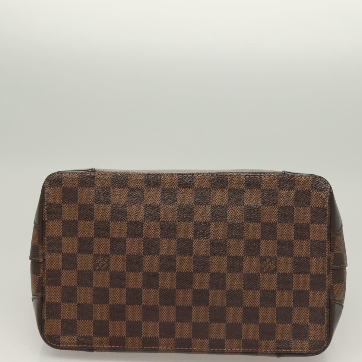 LOUIS VUITTON Damier Ebene Hampstead PM Tote Bag N51205 LV Auth PP715