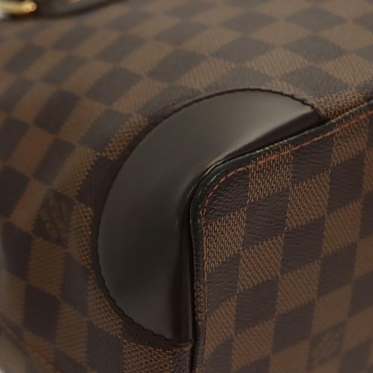 LOUIS VUITTON Damier Ebene Hampstead PM Tote Bag N51205 LV Auth PP715