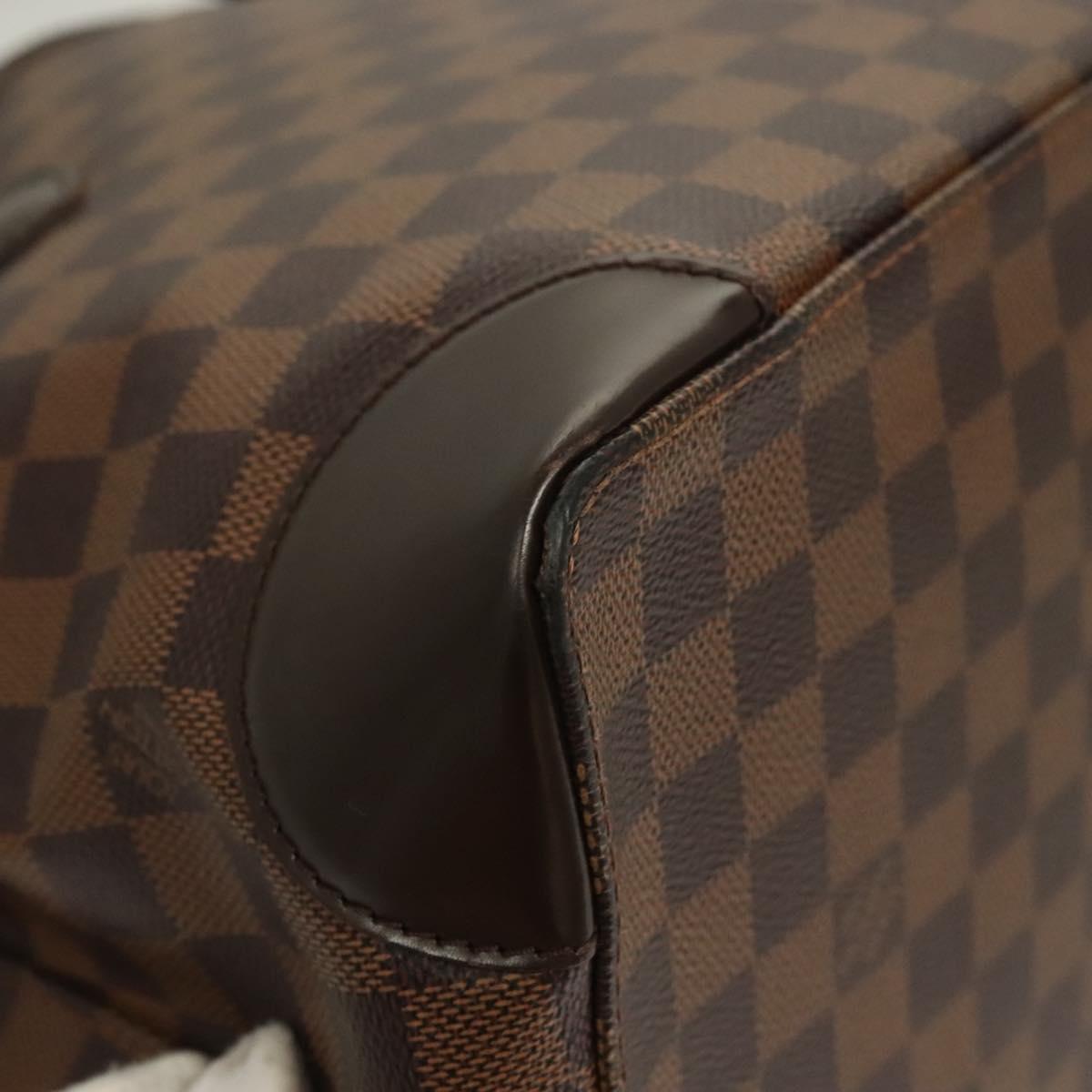LOUIS VUITTON Damier Ebene Hampstead PM Tote Bag N51205 LV Auth PP715