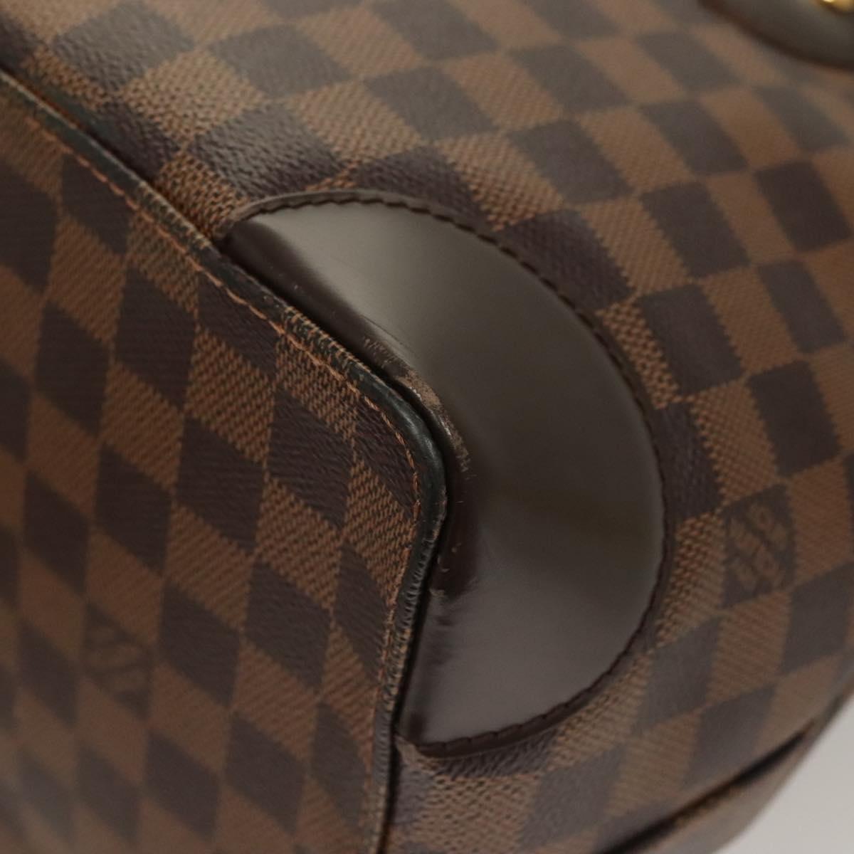 LOUIS VUITTON Damier Ebene Hampstead PM Tote Bag N51205 LV Auth PP715