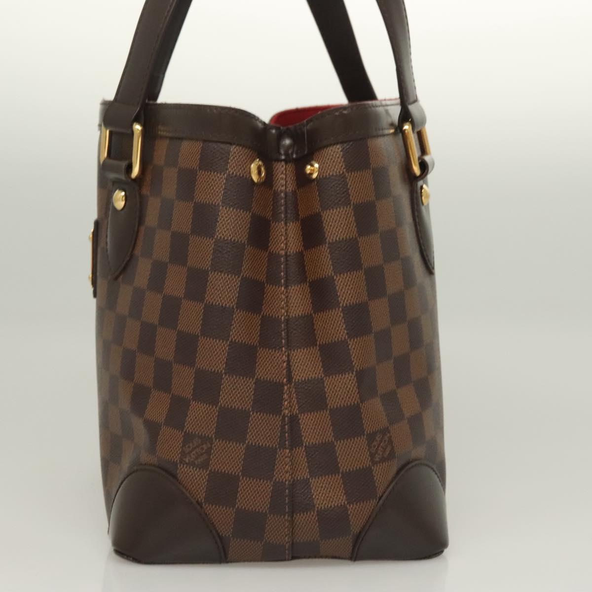LOUIS VUITTON Damier Ebene Hampstead PM Tote Bag N51205 LV Auth PP715