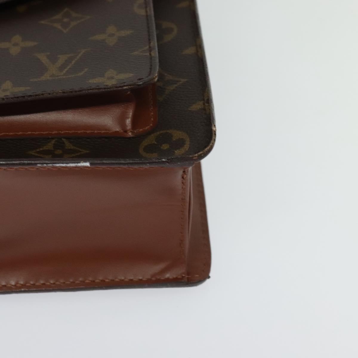LOUIS VUITTON Monogram Monceau 28 Hand Bag M51185 LV Auth PP724