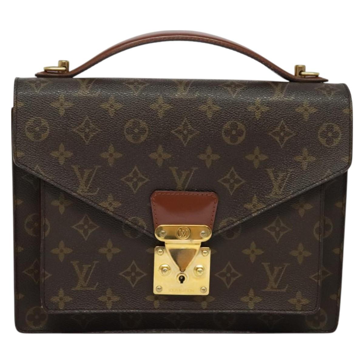 LOUIS VUITTON Monogram Monceau 28 Hand Bag M51185 LV Auth PP724