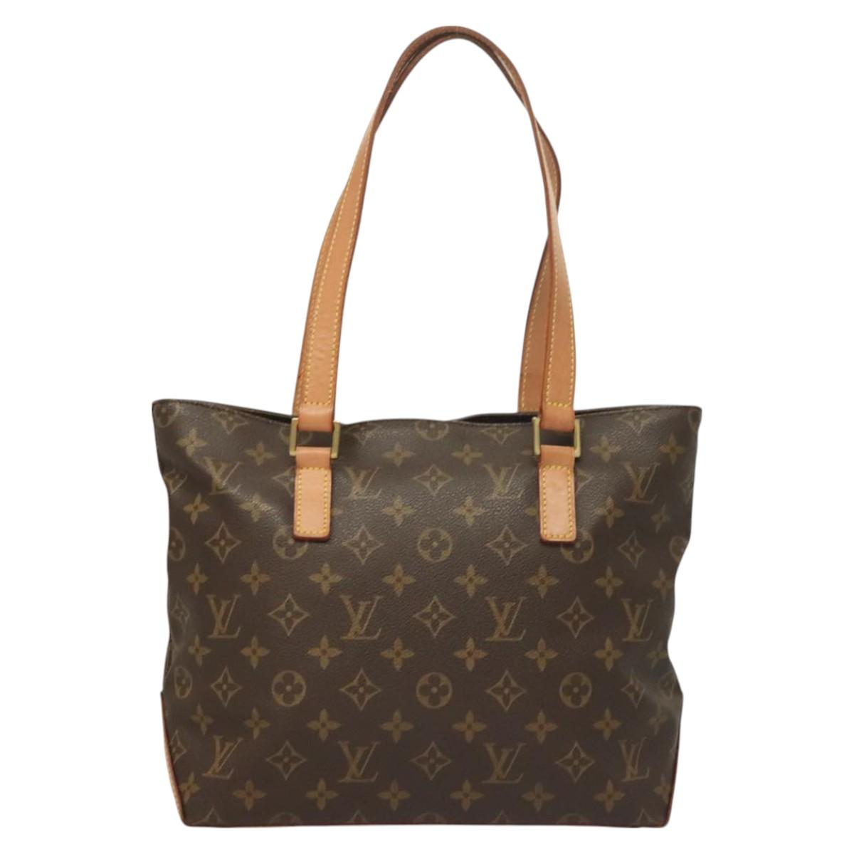 LOUIS VUITTON Monogram Cabas Piano Tote Bag M51148 LV Auth PP749