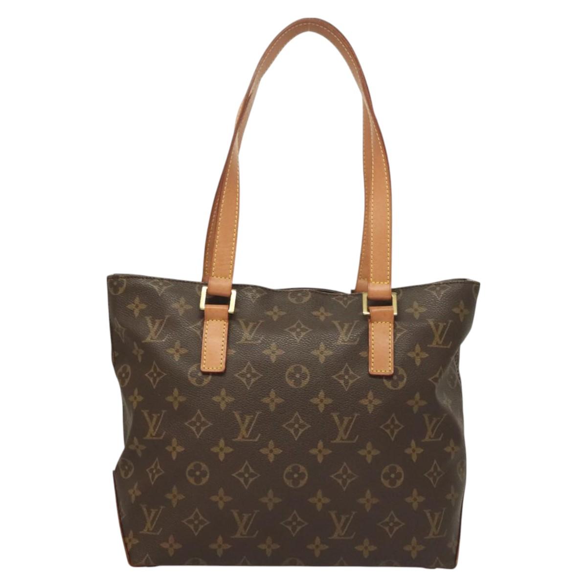 LOUIS VUITTON Monogram Cabas Piano Tote Bag M51148 LV Auth PP749