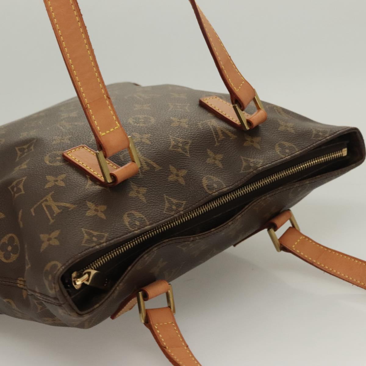 LOUIS VUITTON Monogram Cabas Piano Tote Bag M51148 LV Auth PP749
