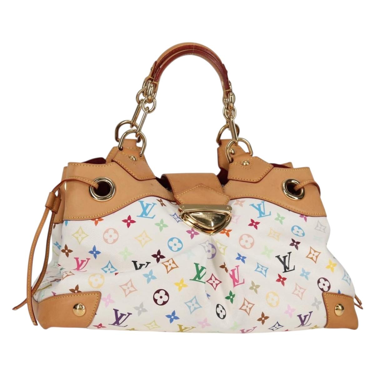 LOUIS VUITTON Monogram Multicolor Ursula Tote Bag White M40123 LV Auth PP815V