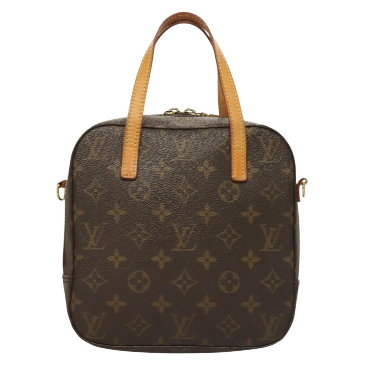 LOUIS VUITTON Monogram Spontini Hand Bag 2way M47500 LV Auth PP825