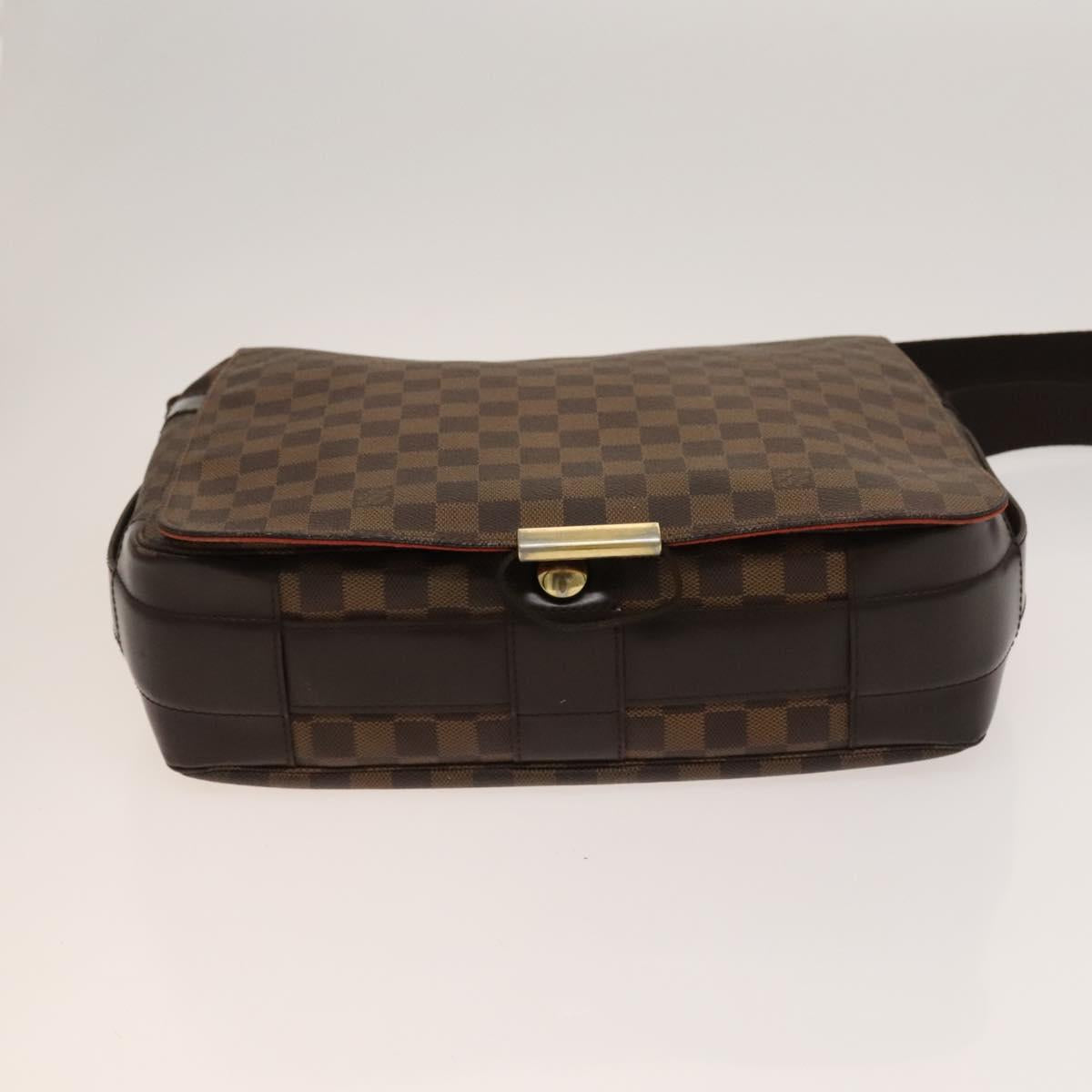 LOUIS VUITTON Damier Ebene Bastille Shoulder Bag N45258 LV Auth PP829