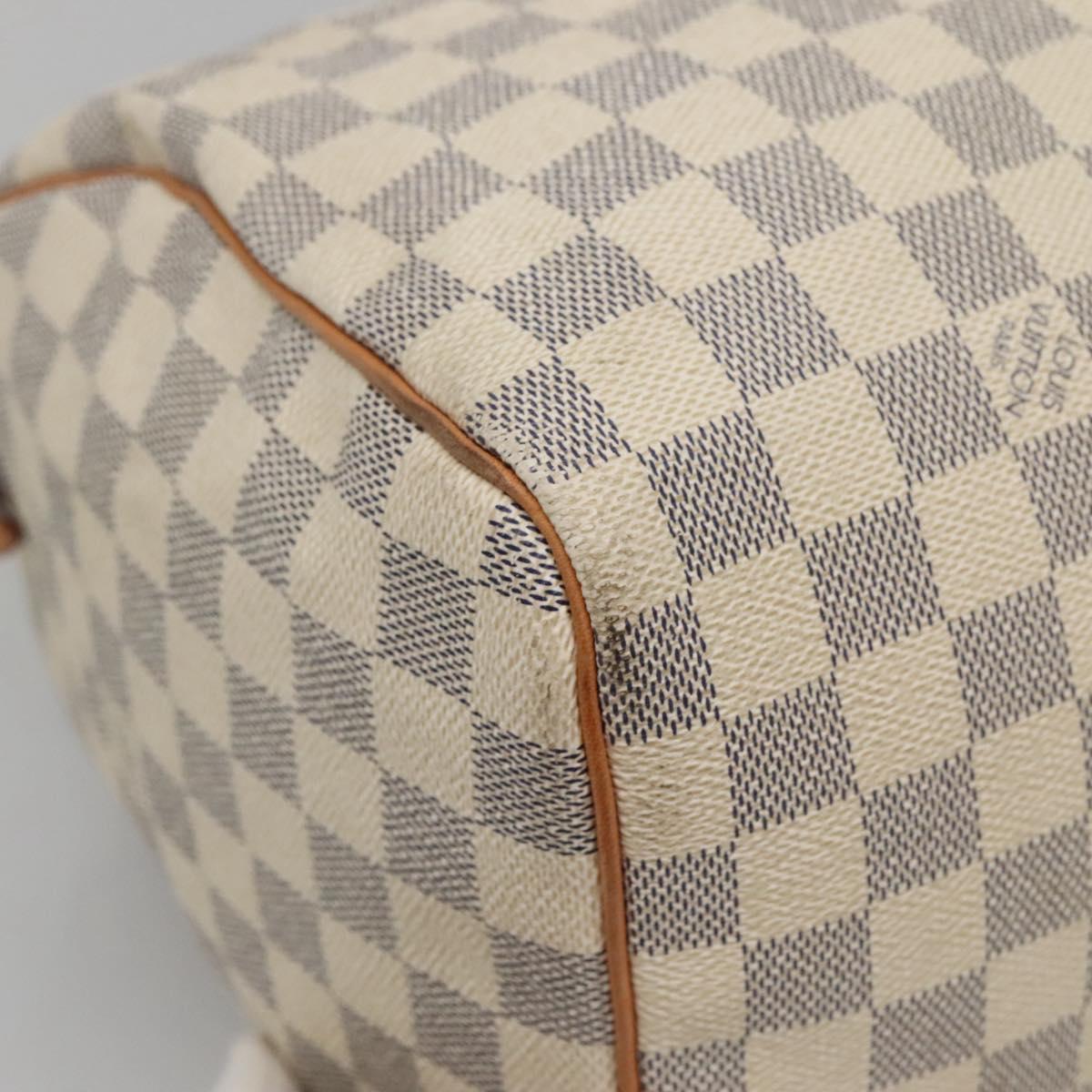 LOUIS VUITTON Damier Azur Speedy 30 Hand Bag N41533 LV Auth PP836
