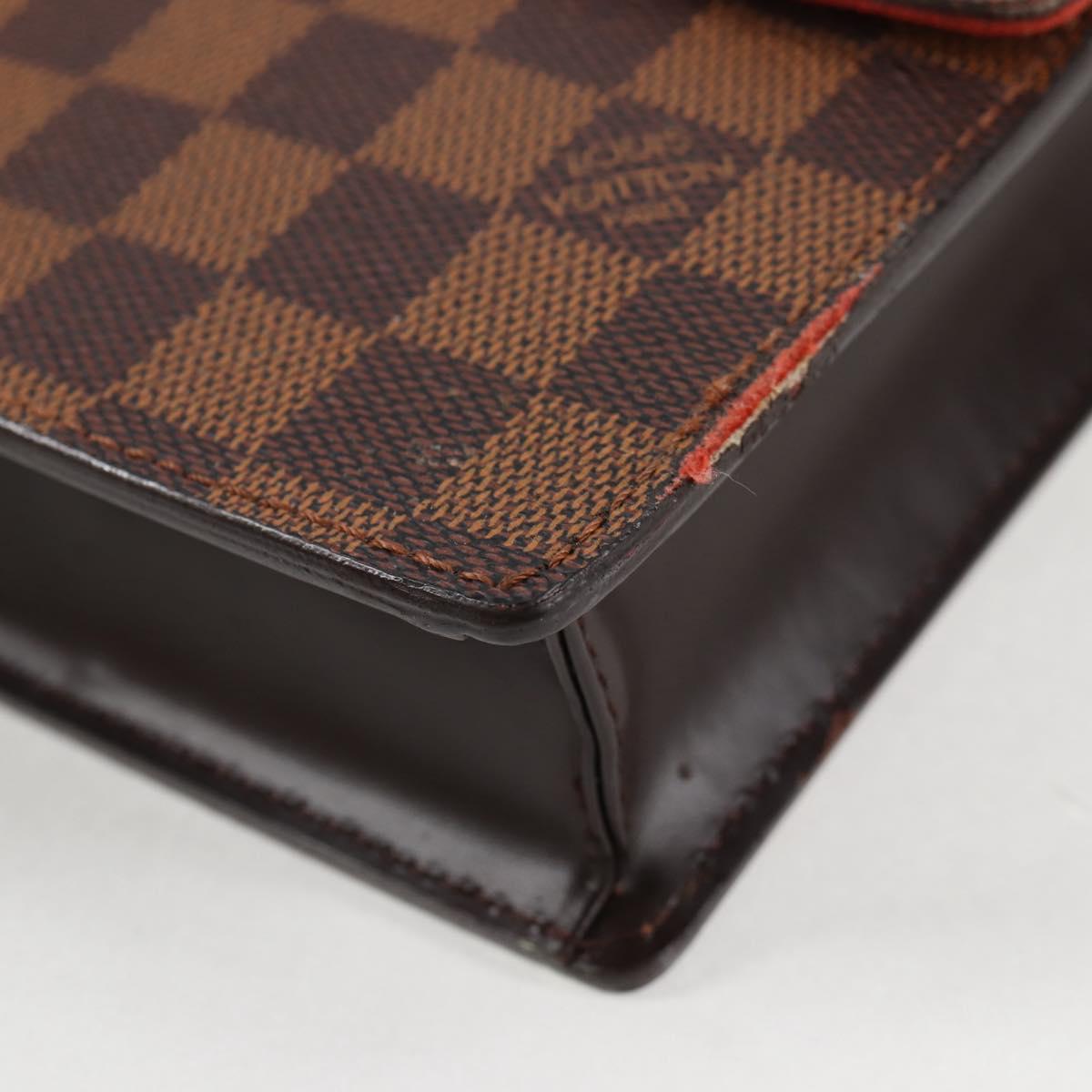 LOUIS VUITTON Damier Ebene Portello Shoulder Bag N45271 LV Auth PP901