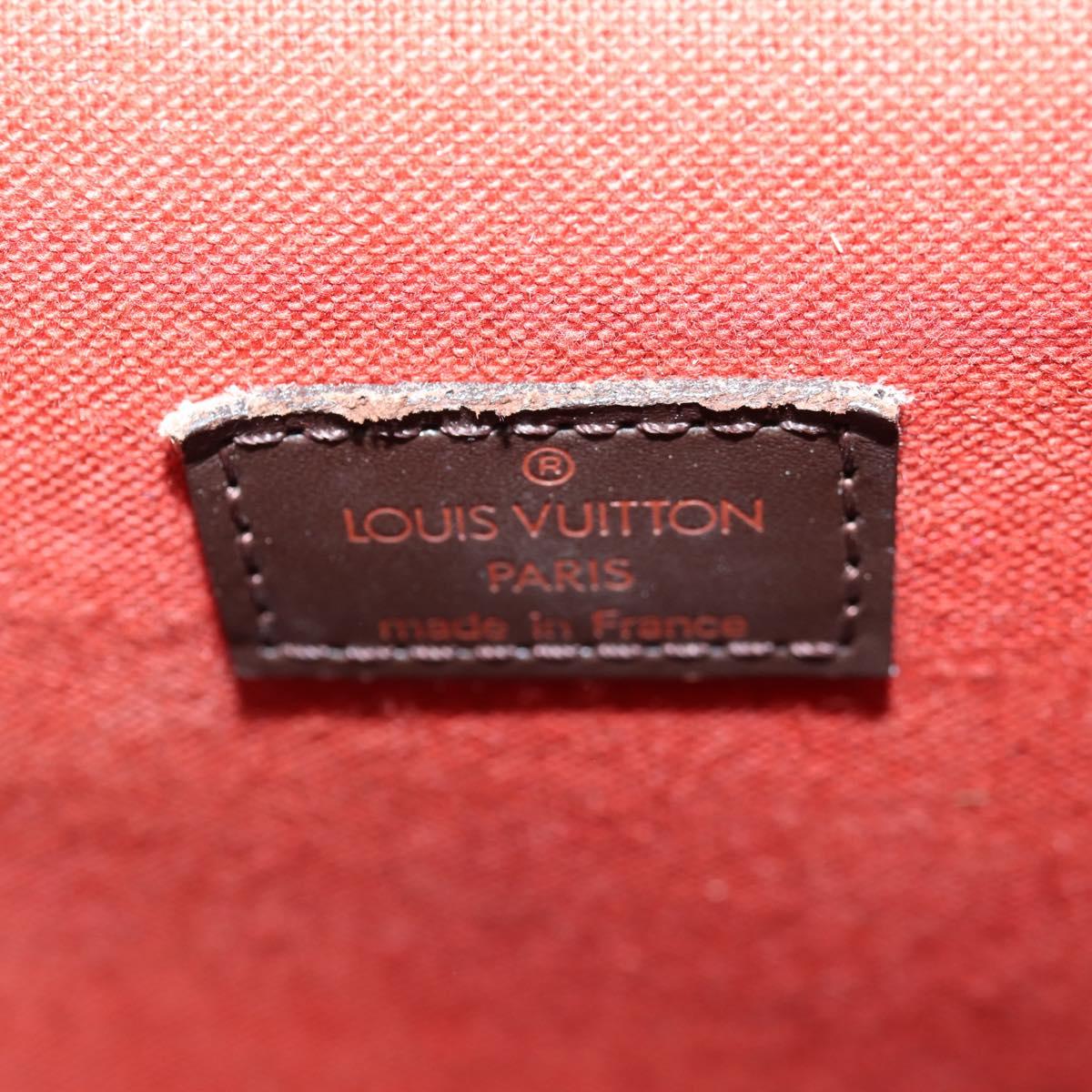 LOUIS VUITTON Damier Ebene Portello Shoulder Bag N45271 LV Auth PP901