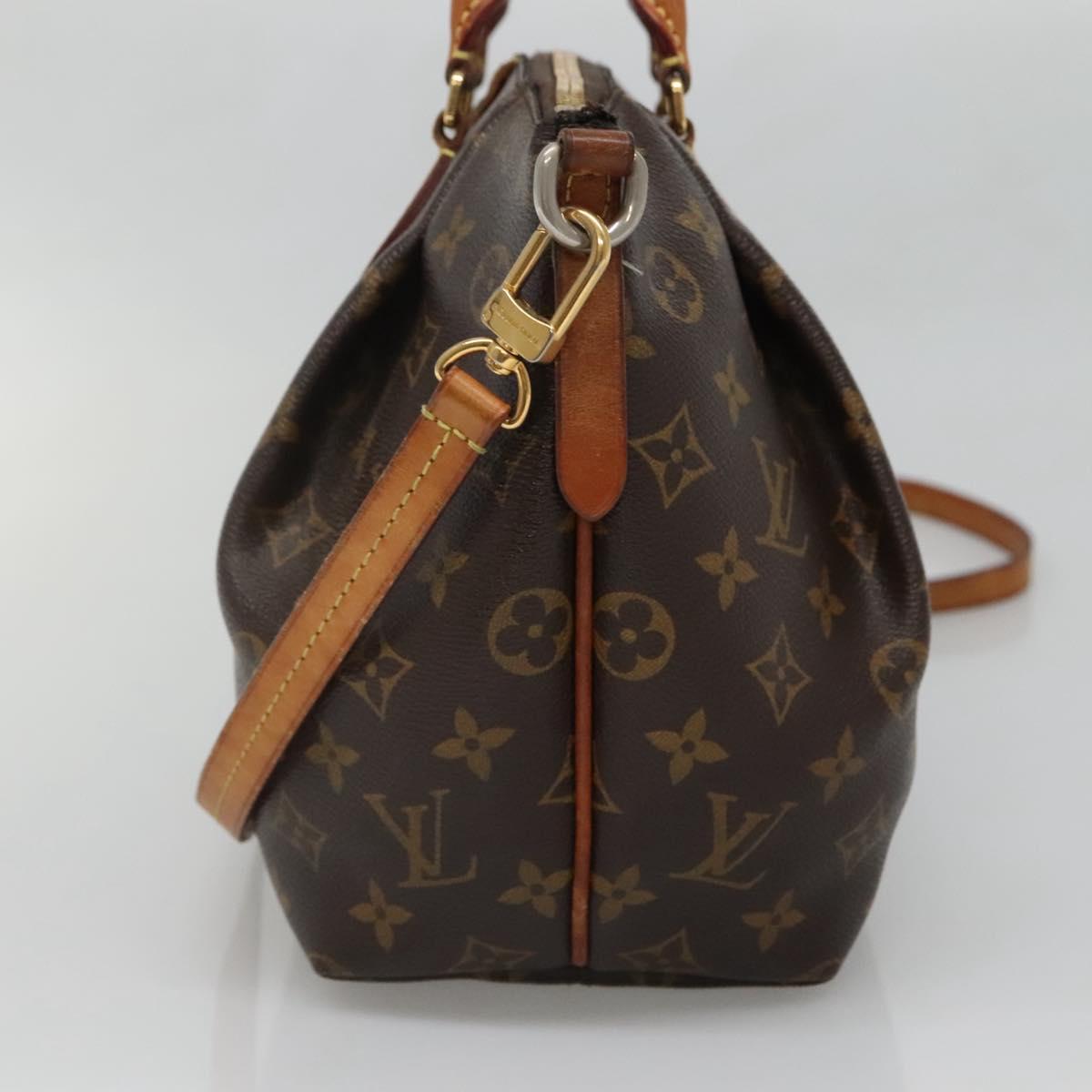 LOUIS VUITTON Monogram Turen PM Hand Bag 2way M48813 LV Auth PP904