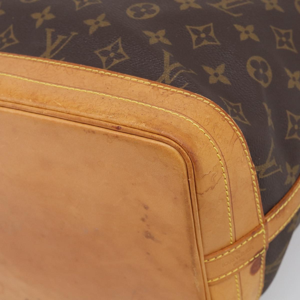 LOUIS VUITTON Monogram Noe Shoulder Bag M42224 LV Auth RV001