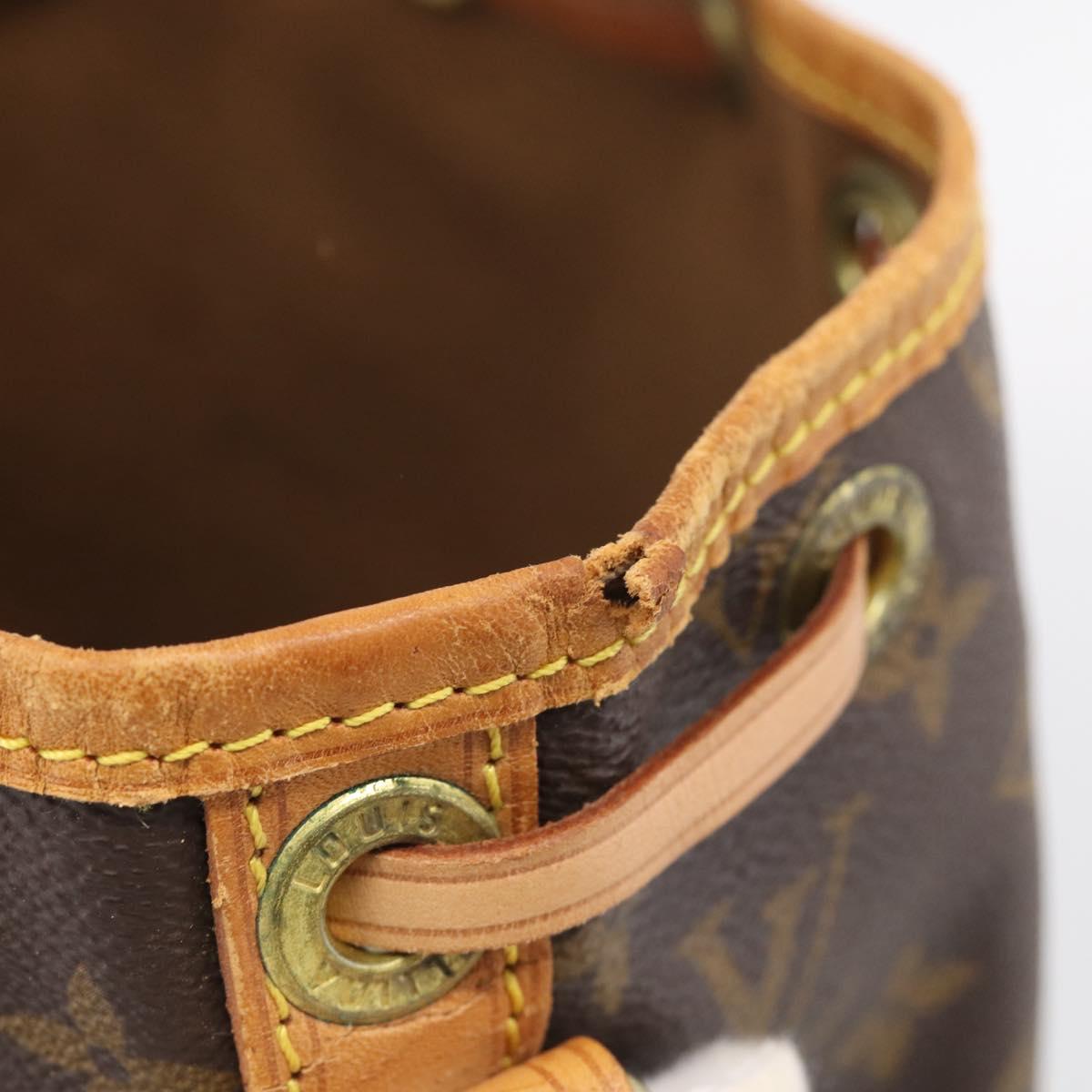LOUIS VUITTON Monogram Noe Shoulder Bag M42224 LV Auth RV001