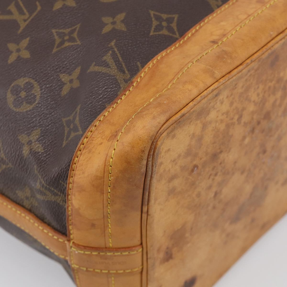 LOUIS VUITTON Monogram Noe Shoulder Bag M42224 LV Auth RV003