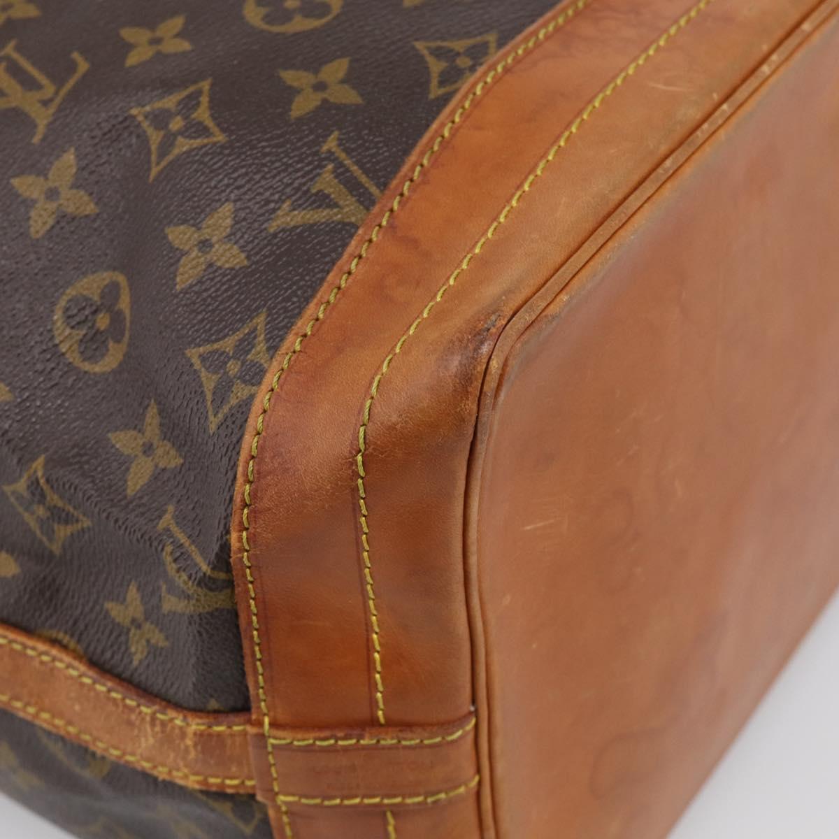 LOUIS VUITTON Monogram Noe Shoulder Bag M42224 LV Auth RV004